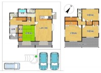 2025年10月外装リフォーム完了！駐車3台可！オール電化住宅！南東向き・日当たり良好！全居室6帖以上！土地56.6坪！
