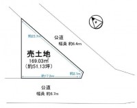 建築条件無！土地51.13坪！南向き角地！買い物施設近く！お好きな建築会社で建築できます！