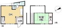 オーナーチェンジ中古テラスハウス！JR大津駅徒歩7分の好立地！間取：1ＤＫ×2戸！買い物施設、総合病院等徒歩圏内に揃っており生活至便です！